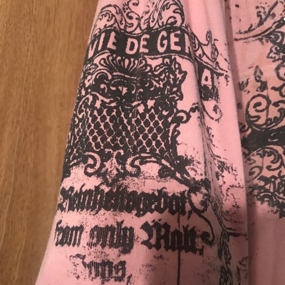 Nevada pink long sleeve T w/ diamond bling size xl - Picture 6 of 11